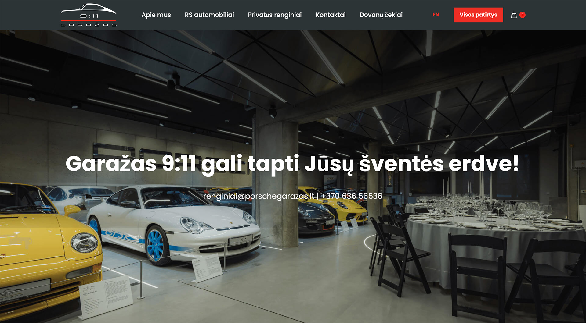 Porsche garažas